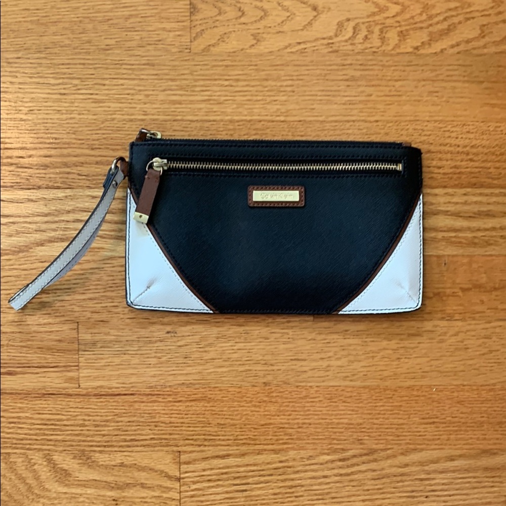 Calvin Klein Black and White Women's Clutch